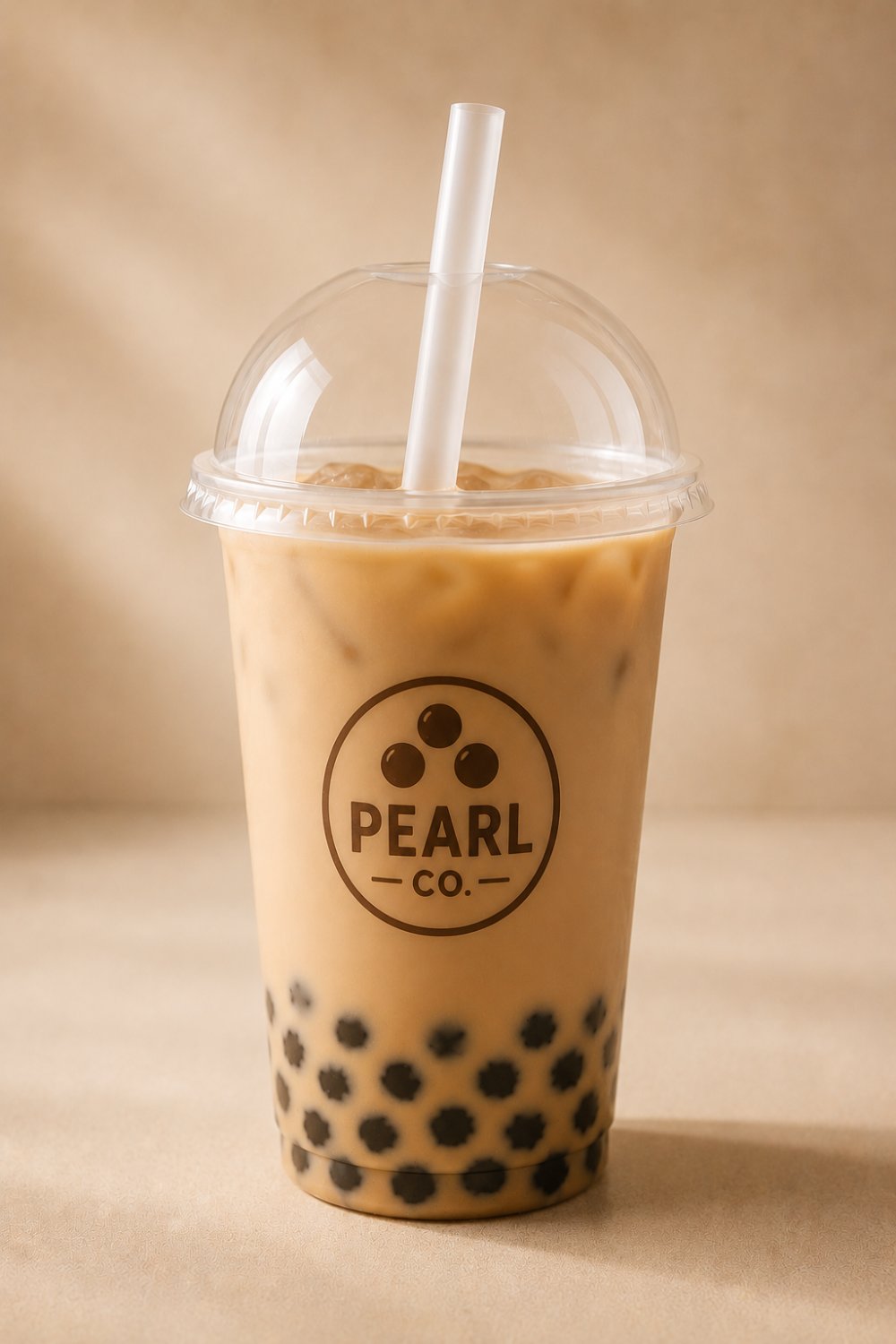 Custom printed dome lids boba cups