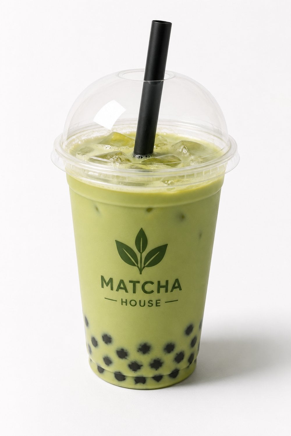 Custom printed clear PET boba cup for bubble tea shops
